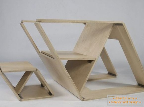 Skládací stůl a židle