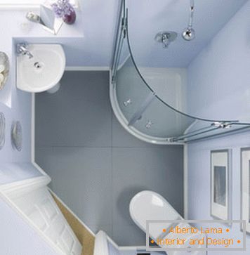 Návrh interiéru v kompaktní koupelně