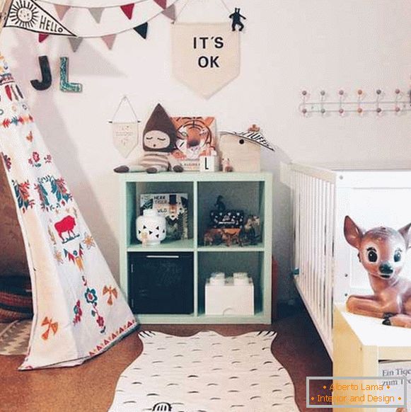 Interiér malého dětského pokoje