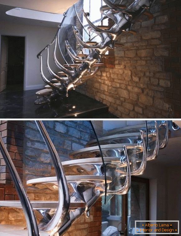 schodiště ve tvaru páteře - Philip Watts