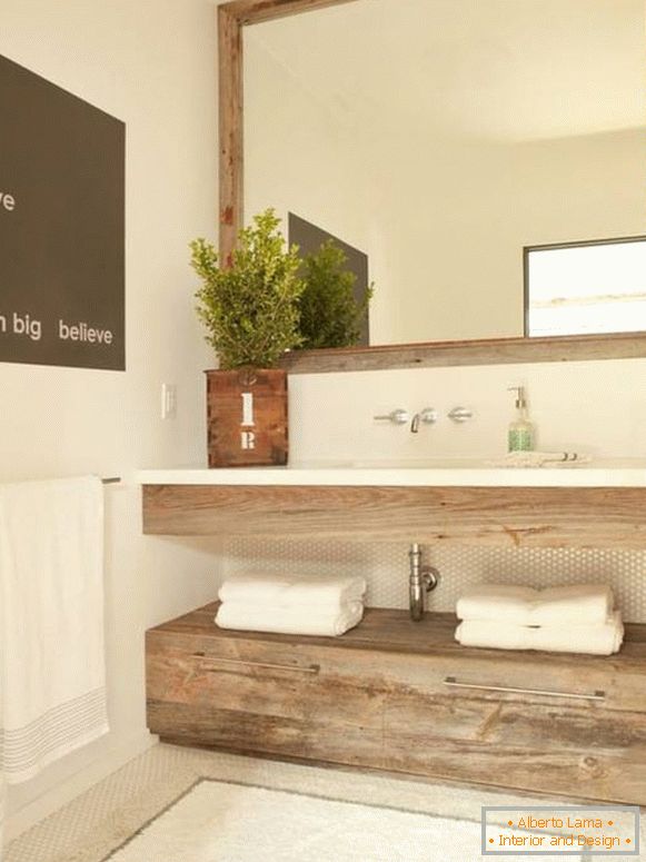 Stylový minimalistický koupelnový nábytek