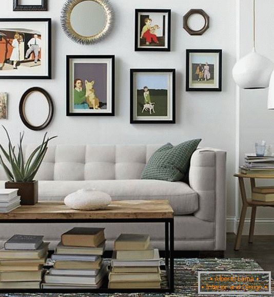 Krásný moderní dekor pro obývací pokoj