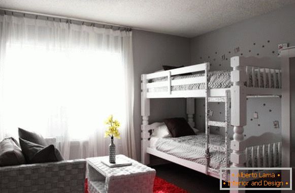 Elegantní ložnice v bílé barvě