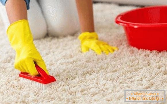 jak čistit bílý koberec doma, foto 60