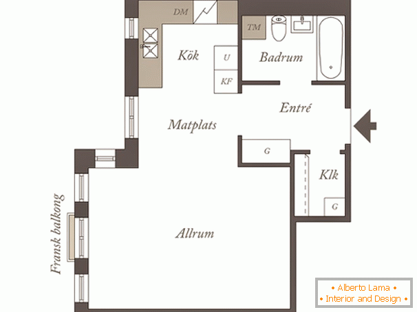 Plánování bytu ve skandinávském stylu