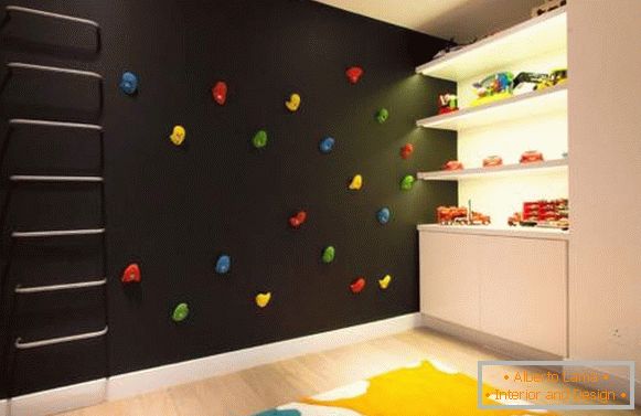 Neobvyklá kombinace barev v interiéru dětského pokoje