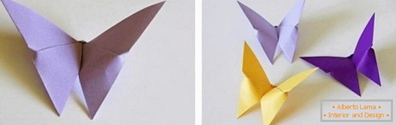 Motýli origami