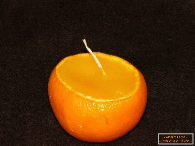 Mandarinová svíčka