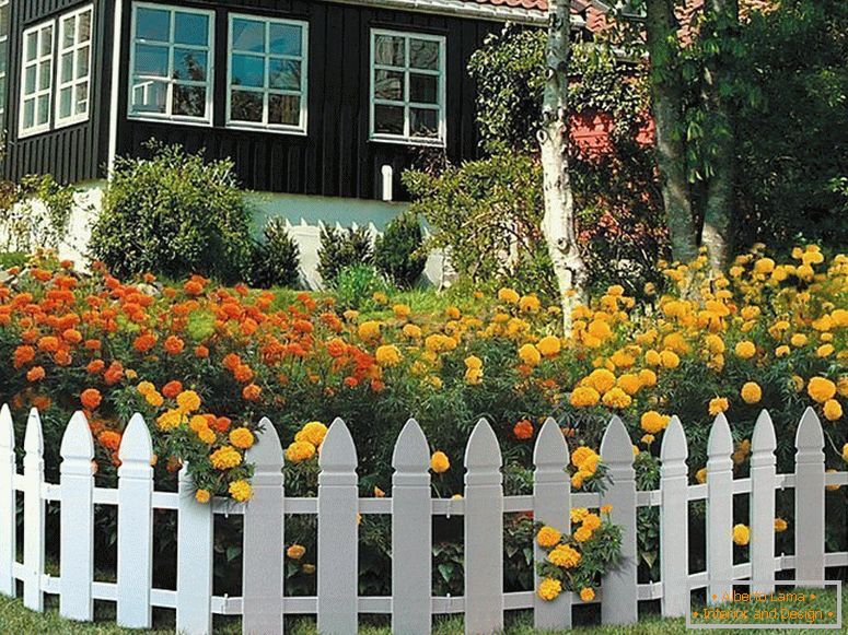 Dekorativní plot перед домом