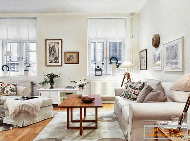 Obývací pokoj v rustikálním stylu