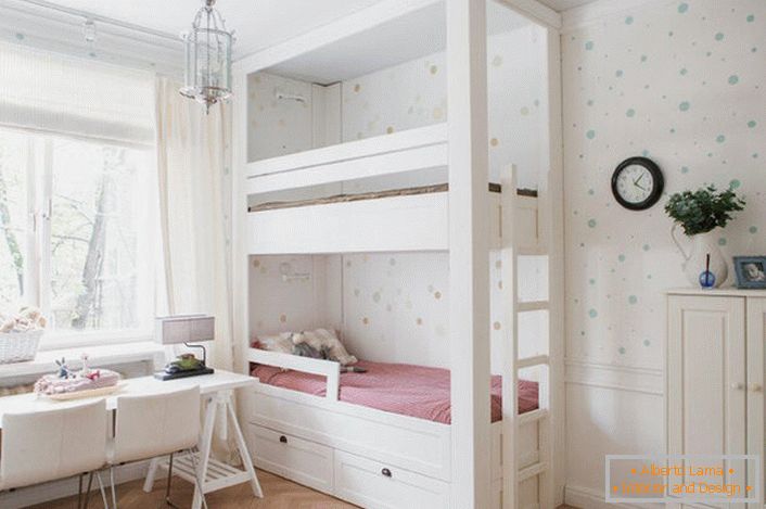 Jemný, útulný design dětského pokoje ve stylu minimalismu je zajímavý lakonismus, omezující formy. 