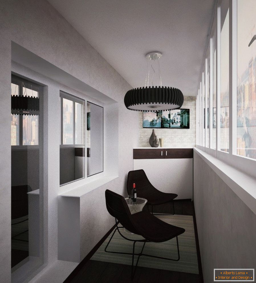 Balkon ve stylu minimalismu