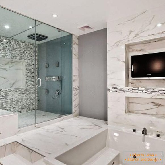 design velkých moderních koupelen, foto 24