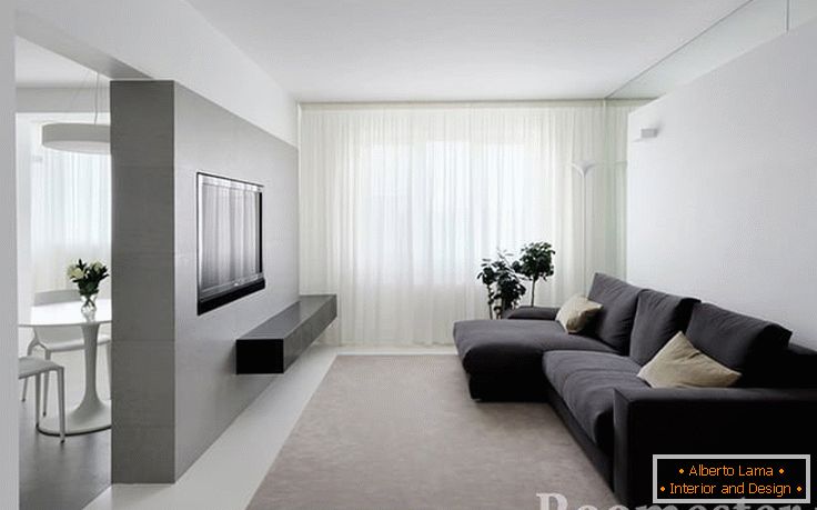 Obývací pokoj v minimalistickém stylu