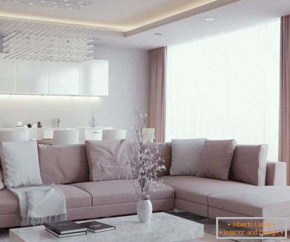 Krásný moderní design v obývacím pokoji