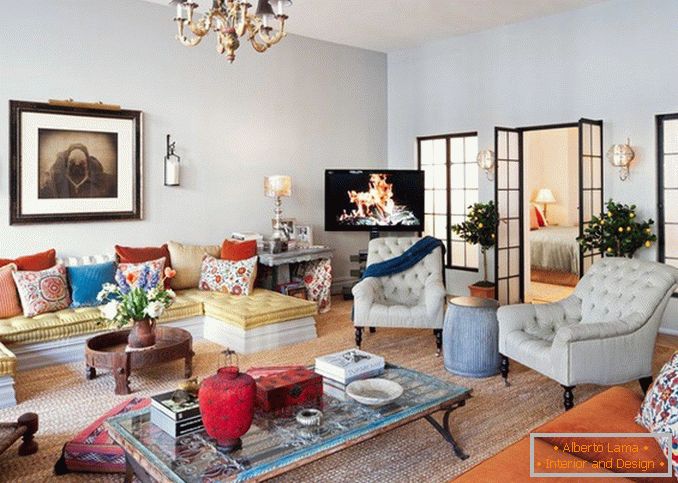 Eklektický styl - zajímavé řešení barev pro váš obývací pokoj