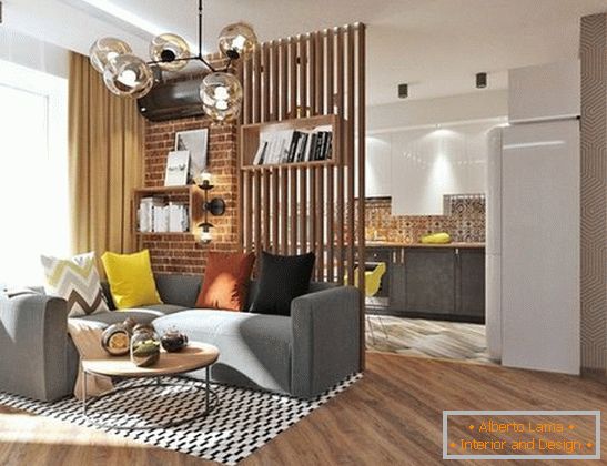 design interiéru dvoupokojového bytu, foto 12