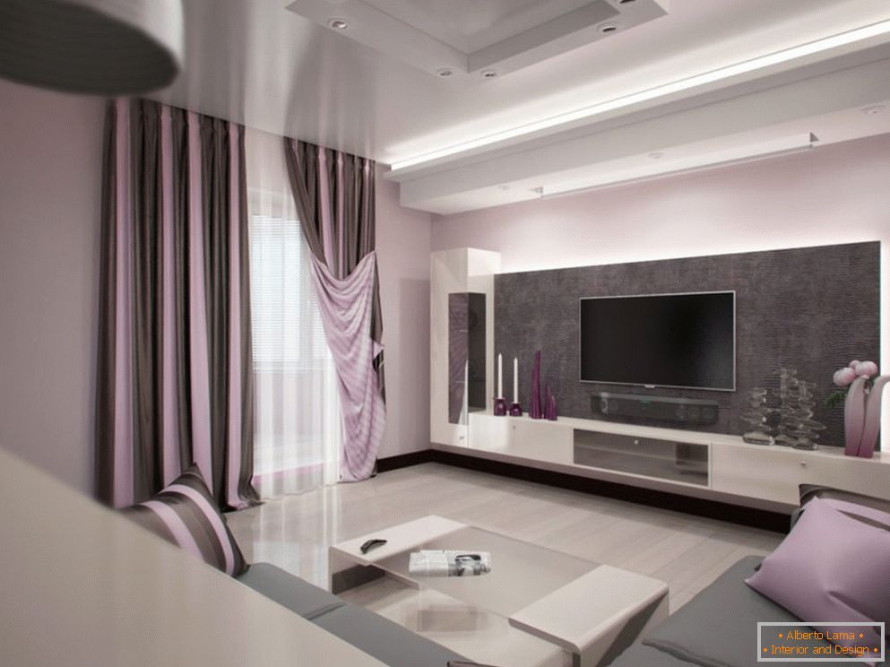 Obývací pokoj 19 m² M ve světlých barvách