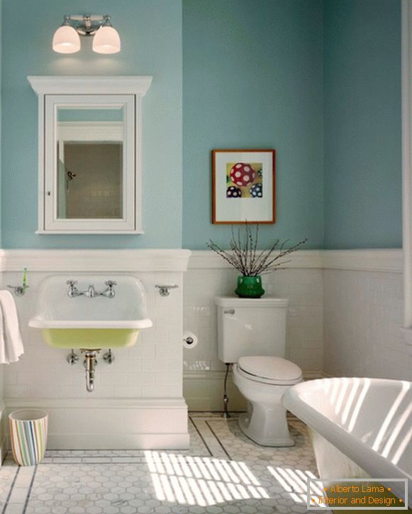 Vynikající design interiéru malé vany