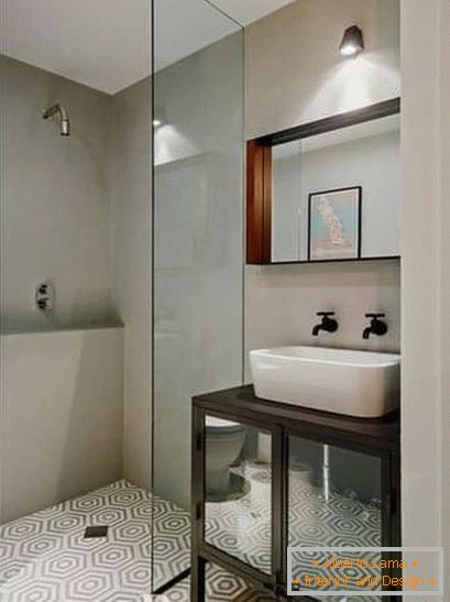 Stylový design v malé koupelně