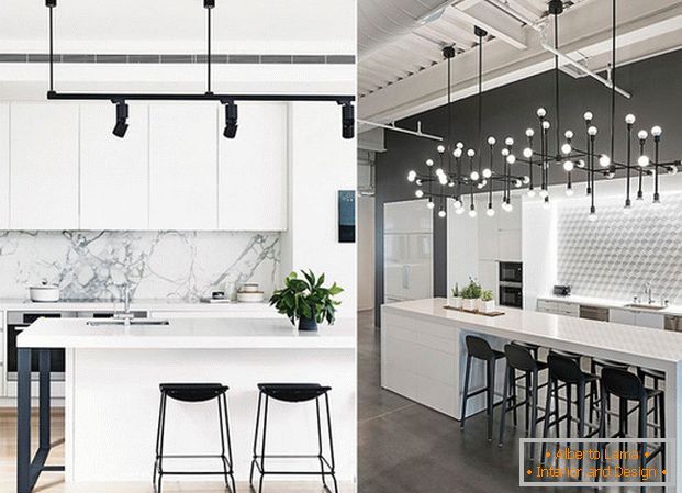 kuchyňský interiér v moderním stylu fotografie 
