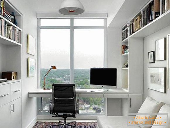 design kanceláře v apartmánu v moderním stylu, foto 20