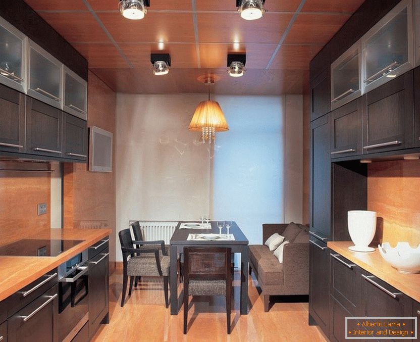 Kuchyňský design 16 m2 s paralelním uspořádáním