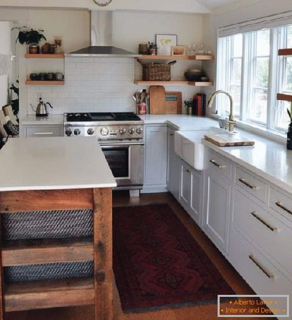 design kuchyně v domě, foto 32