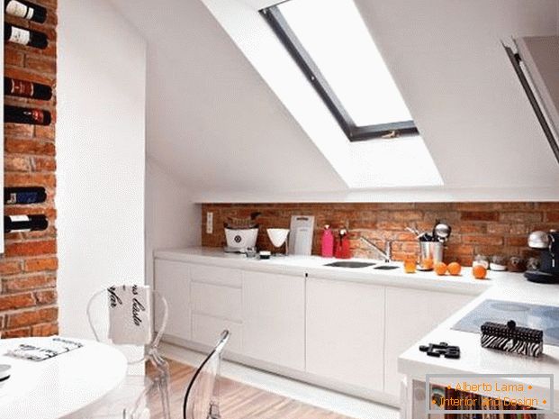 design malé kuchyně s loft fotografií