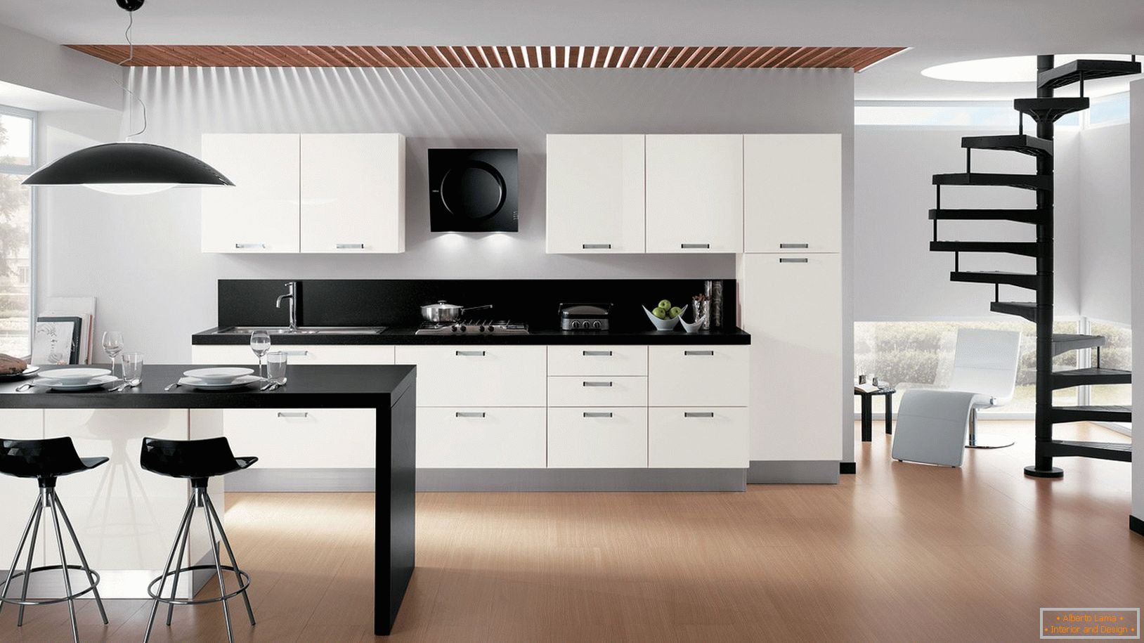 Kuchyňský design ve stylu minimalismu