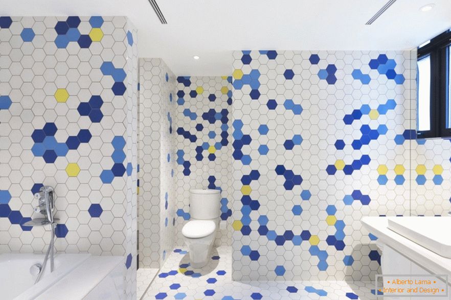 Návrh interiéru toaletní místnosti od studia Dariel