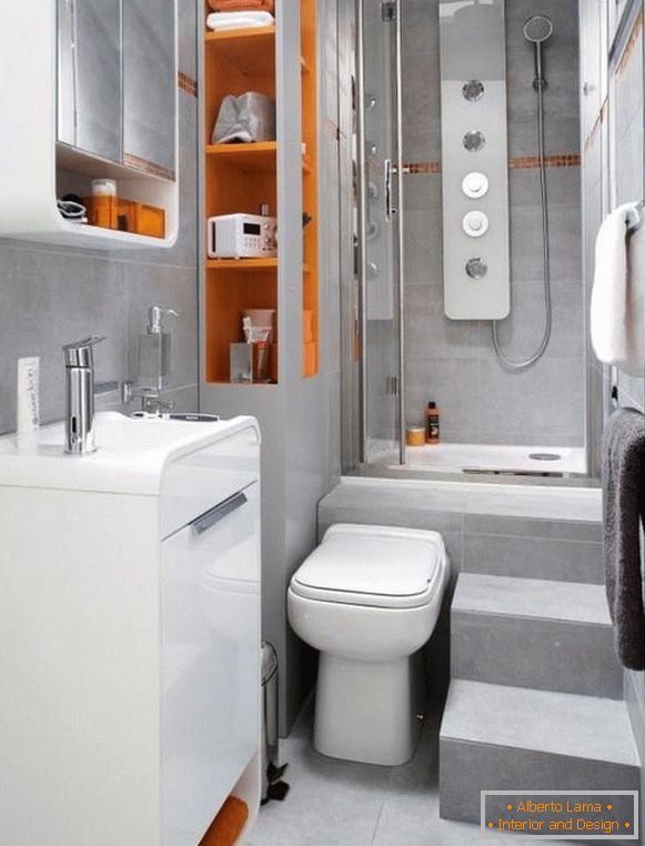 design koupelny v malých apartmánech