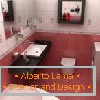 Dvoubarevný design koupelny