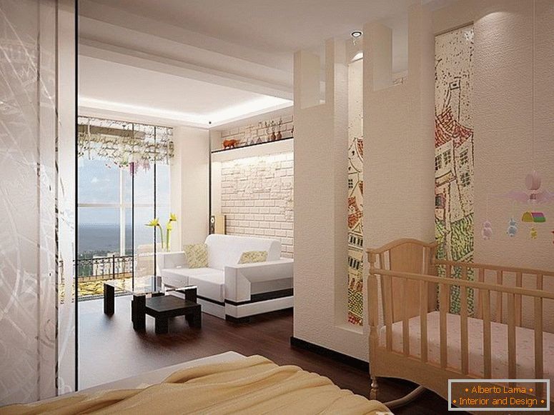 Apartmán s 1 ložnicí a panoramatickým oknem