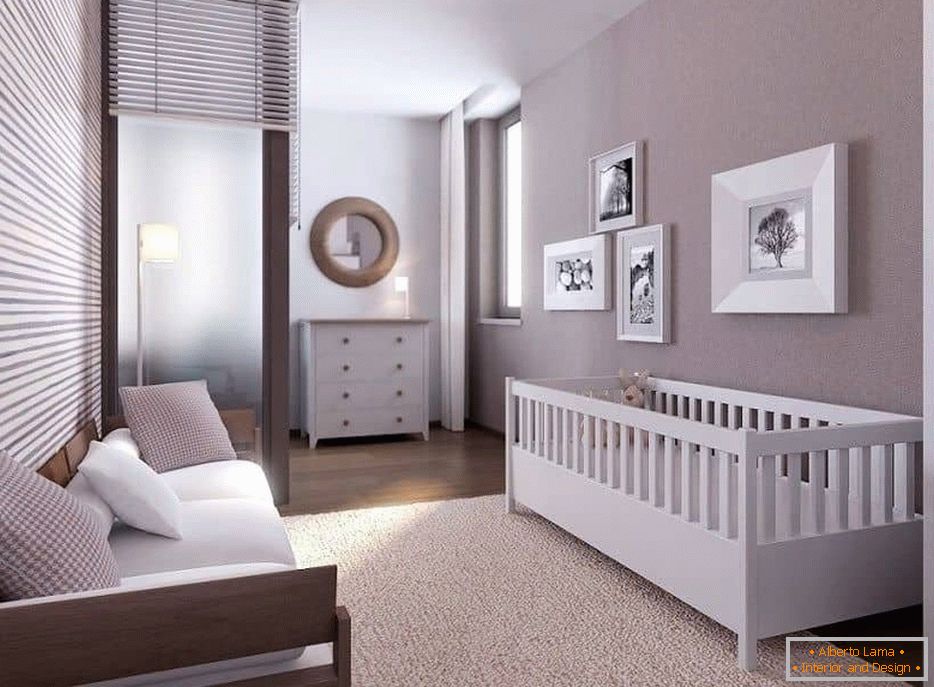 Jeden pokojový apartmán pro rodinu s dítětem
