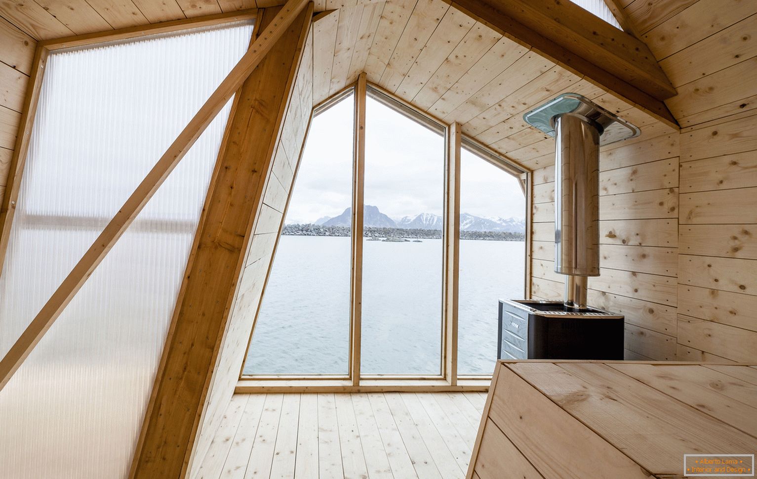 Návrh rybářského chaty v Norsku