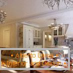 Luxusní interiér kuchyně-obývací pokoj