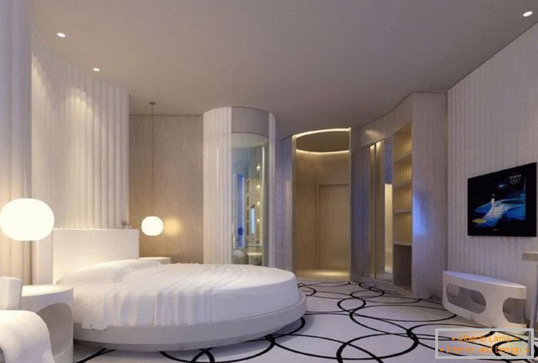 foto-6-ohromující design-ložnice s kulatým lůžkem