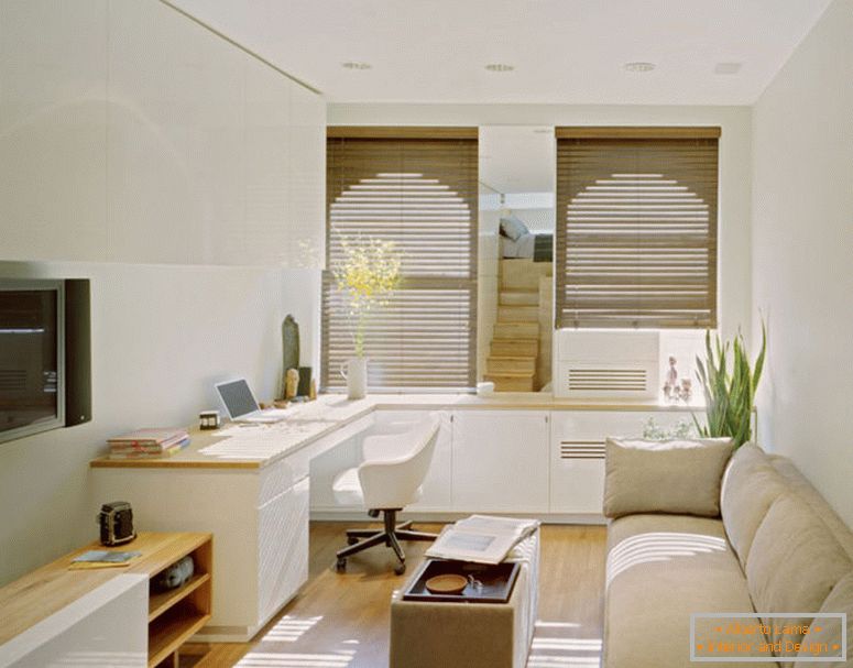 moderní-elegantní-malý-byty-design-to-má-bílá-moderní-beton-wall-can-be-dekor-s-moderní-hnědé-pohovky-to-can-add-the-beauty