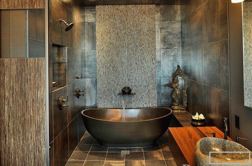 Koupelna s elegantním interiérem