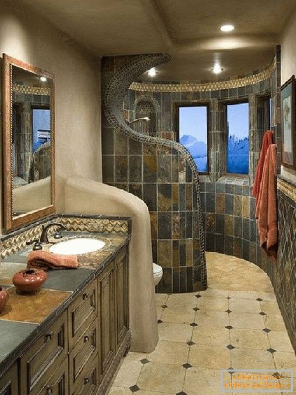 design koupelny kombinovaný s WC, foto 20