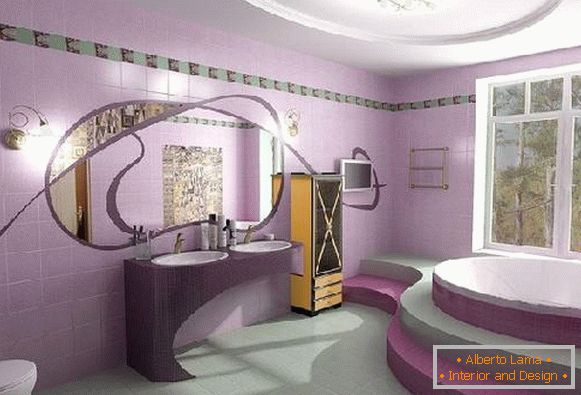 design koupelny s WC, foto 32