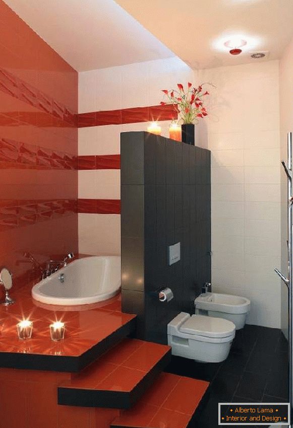design koupelny s toaletou a pračkou, foto 44