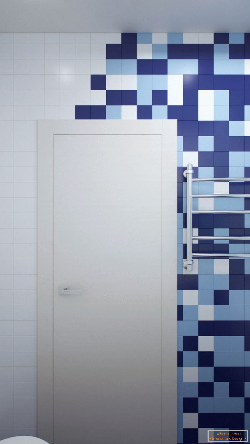 Interiér koupelnového designu