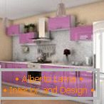 Klasický design fialové kuchyně