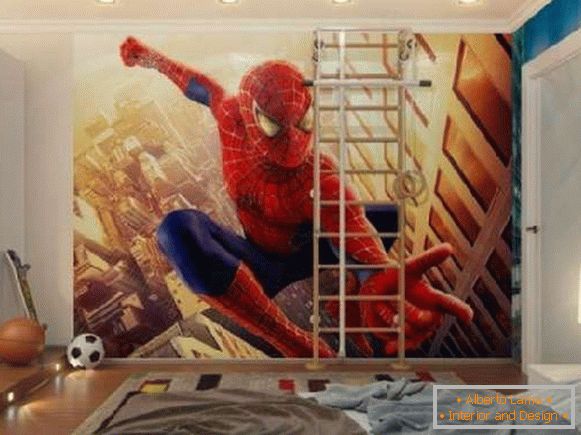 spiderman v interiéru mateřské školy, foto 9
