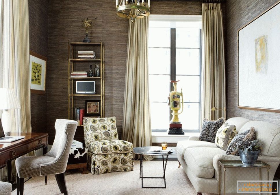 Interiér francouzského obývacího pokoje