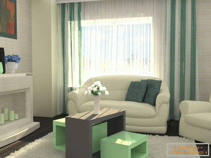 Moderní design v obývacím pokoji