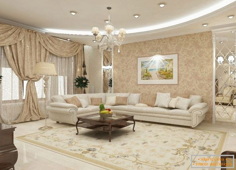 obývací pokoj v klasickém stylu-13