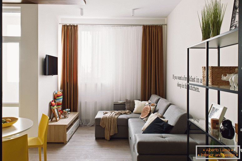 moderní-design-obývací pokoj-malý-v-byt